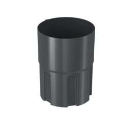 BRYZA STAL Złączka rury spustowej 100 mm - CIEMNY GRAFIT